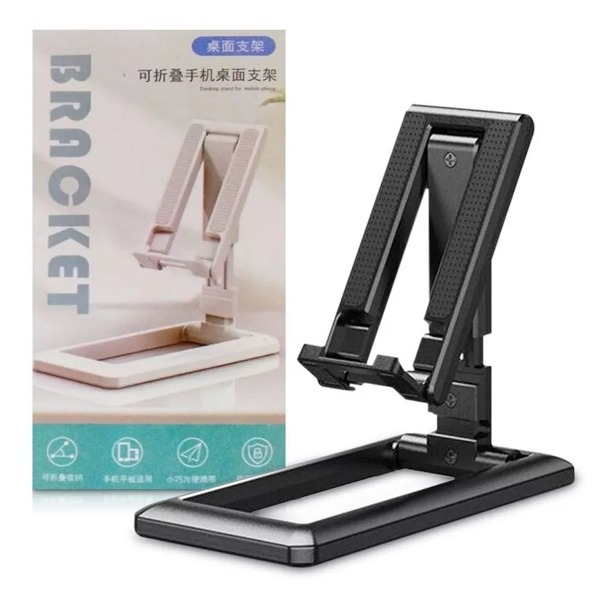 Soporte Celular Escritorio Plegable - Ajustable para Celular y Tablet